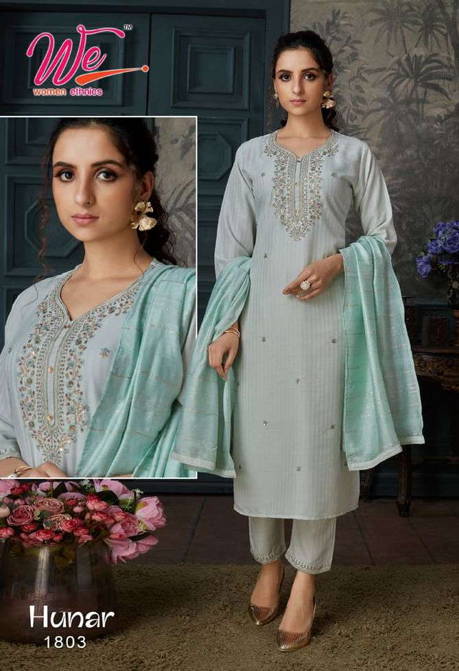 Hunar By We 1801-1806 Readymade Salwar Suits Catalog